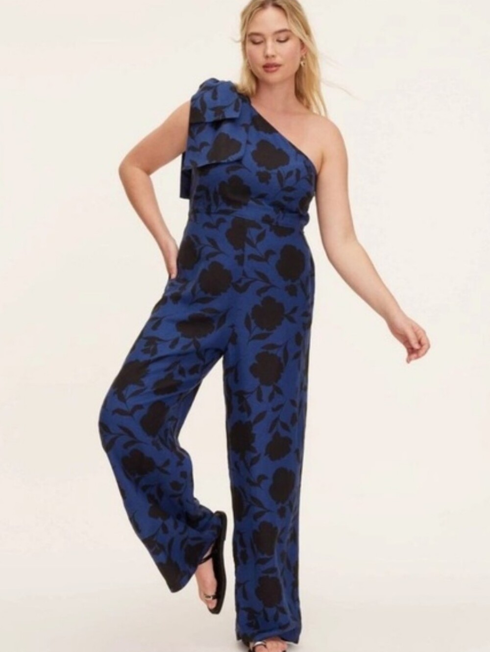 Kate Spade X Target One Shoulder Floral Pants Romper NWT Size 12